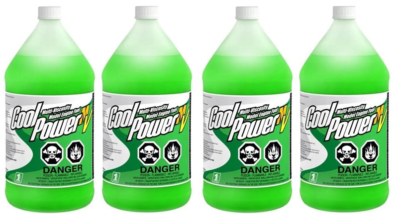 4x Cool Power F-MV10 10% Model Engine Fuel Air/Heli Ringed Engine (4x 1 Gallon Bottles) - Hobby City NZ