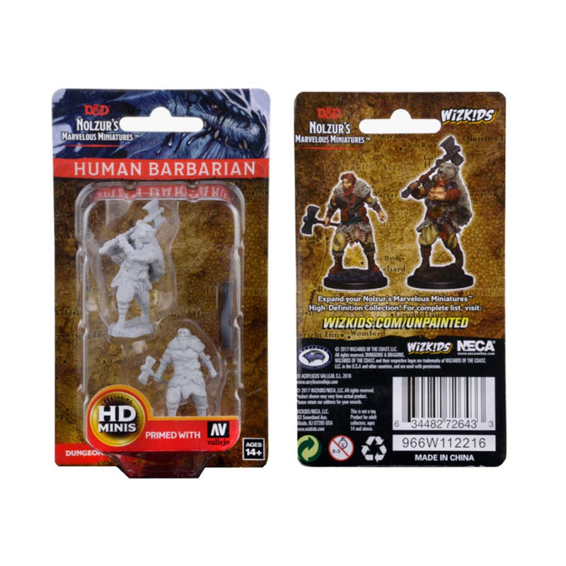 WizKids 72643 D&D Nolzurs Marvelous Miniatures: Human Male Barbarian (9003782013165)