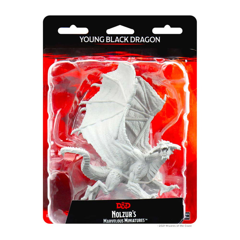 WizKids 73682 D&D Nolzurs Marvelous Miniatures Young Black Dragon (9003800920301)