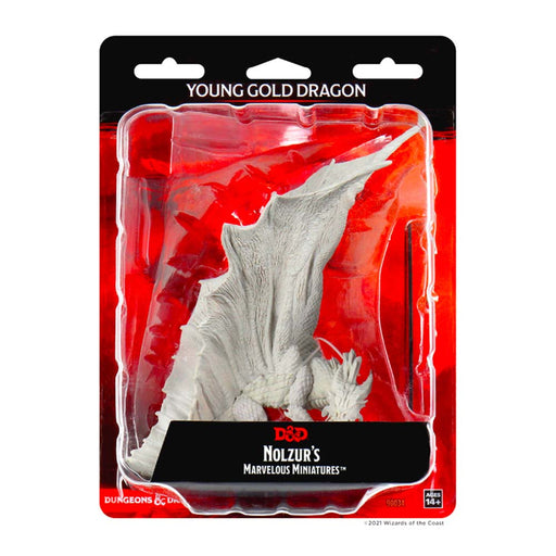 WizKids 90034 D&D Nolzurs Marvelous Miniatures Young Gold Dragon (9003814060269)