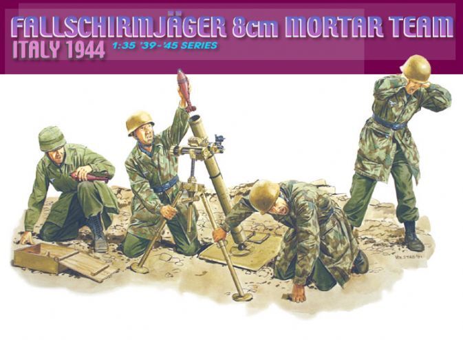 Dragon Model 6215 1/35 Fallschirmjager 8cm Mortar Team - Hobby City NZ (8964863459565)