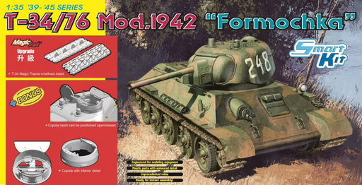 Dragon Model 6401 1/35 T-34/76 Mod.1942 Formochka - Hobby City NZ (8964866834669)