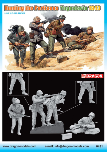 Dragon Model 6491 1/35 HUNTING THE PARTISANS (YUGOSLAVIA 1943) - Hobby City NZ (8964868079853)