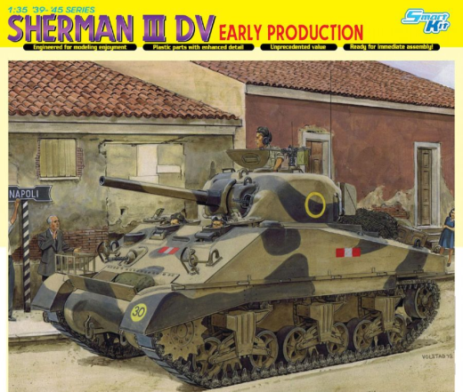 Dragon Model 6573 1/35 Sherman III DV Early Production - Hobby City NZ (8964869325037)