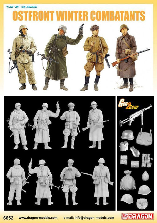 Dragon Model 6652 1/35 Ostfront Winter Combatants - Hobby City NZ (8964870275309)