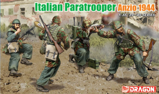 Dragon Model 6741 1/35 Italian Paratroopers Anzio 1944 - Hobby City NZ (8964871258349)