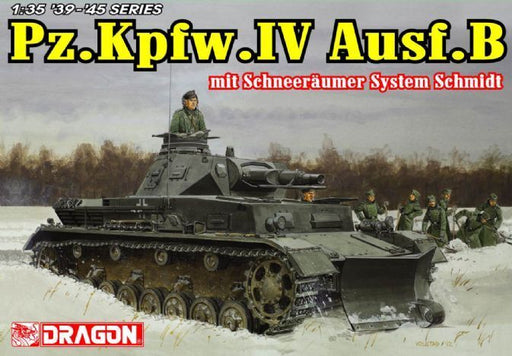 Dragon Model 6764 1/35 Pz.Kpfw.IV Ausf.B mit Schneeraumer System Schmidt Plastic Model Kit - Hobby City NZ (8964871586029)