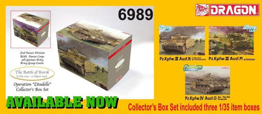 Dragon Model 6989 1/35 Panzer Assortment (Kursk) - Hobby City NZ (8964875059437)