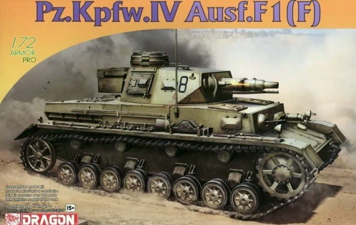 Dragon Model 7609 1/72  Pz.Kpfw.IV Ausf.F1(F) - Hobby City NZ (8964877680877)