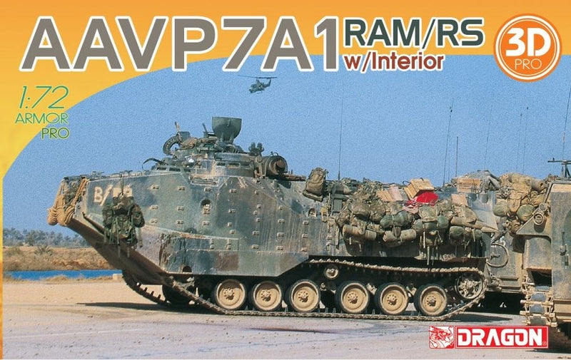 Dragon Model 7619 1/72 AAVP7A1 RAM/RS w/Interior - Hobby City NZ (8964878172397)