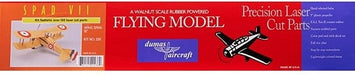 Dumas #238 Plane Kit: 18" SPAD S.VII - Rubber Powered Flying Model (7637934506221)