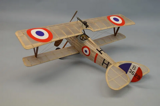 Dumas #242 Plane Kit: 18" Nieuport 27 - Rubber Powered Flying Model (7637934735597)