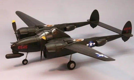 Dumas #324 Plane Kit: 30" Lockheed P-38F/M Lightning - Rubber Powered Flying Model (7647768412397)