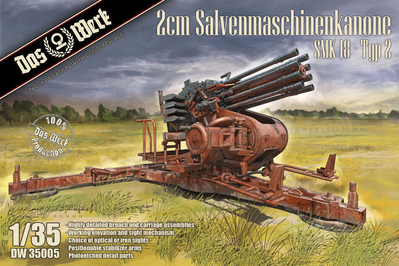 Daswerk 35005 1/35 2cm Salvenmaschinenkanone SMK 18 Typ-2