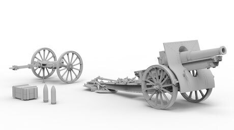 Das Werk DW35022 1/35 French 155mm C17S howitzer Plastic Model Kit