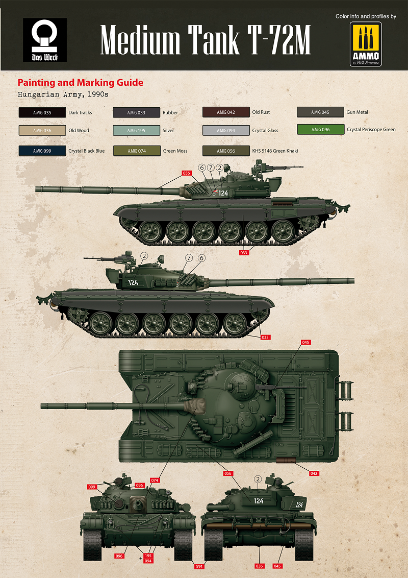 Daswerk 35032 1/35 Medium Tank T72M