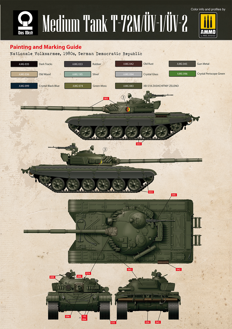 Daswerk 35032 1/35 Medium Tank T72M