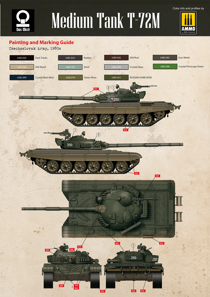 Daswerk 35032 1/35 Medium Tank T72M