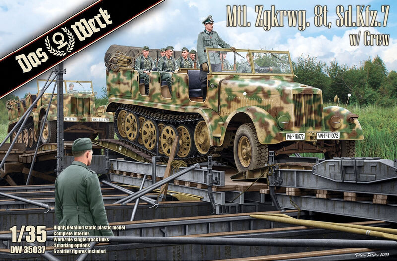 Daswerk 35037 1/35 Mtl. Zgkrwg. 8t Sd.Kfz. 7 w/ Crew