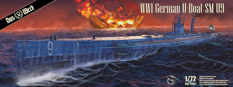 Daswerk 72001 1/72 German U-Boat SM U-9