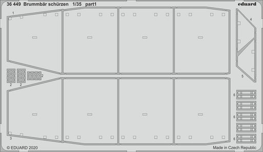 Eduard 36449 1/35 Brummbar schurzen Photo etched set - Hobby City NZ (8966295552237)