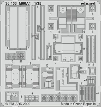 Eduard 36453 1/35 M60A1 Photo etched parts for Takom - Hobby City NZ (8966295585005)