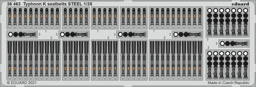 Eduard 36463 1/35 Typhoon K seatbelts STEEL Photo etched parts - Hobby City NZ (8966295716077)