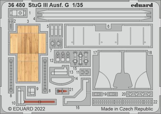 Eduard 36480 1/35 Stug III Ausf. G (Miniart) Photo Etch Set - Hobby City NZ (8966296010989)