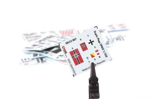 Eduard 3DL53007 1/350 Tirpitz flags Space 3D Decals - Hobby City NZ (8966297288941)