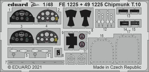 Eduard 491225 1/48 Chipmunk T.10 Photo etched parts - Hobby City NZ (8966298927341)