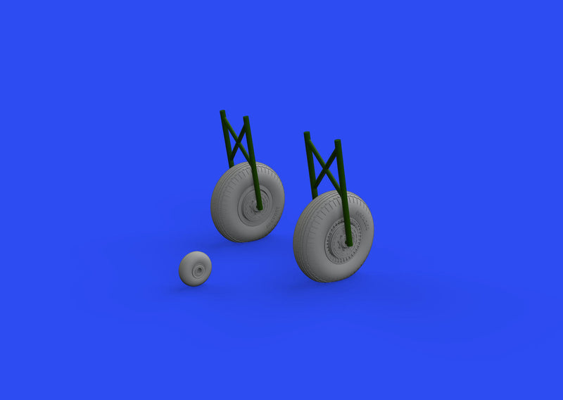 Eduard 648617 1/48 IL-2 wheels Brassin - Hobby City NZ (8966301286637)