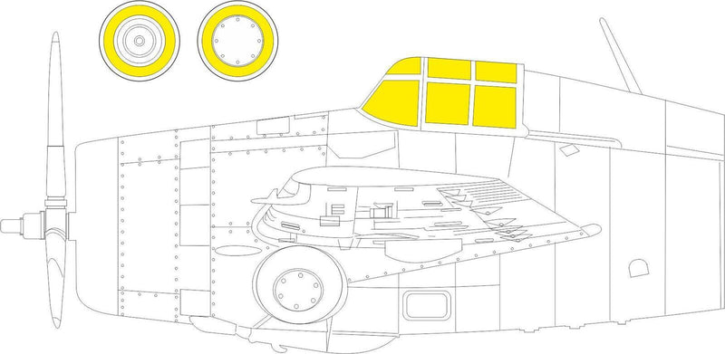 Eduard CX610 1/72 F4F-4 (Arma Hobby) Mask Set - Hobby City NZ (8966308167917)