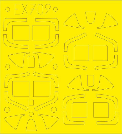 Eduard EX709 1/48 Spitfire Mk.I TFace Mask - Hobby City NZ (8966308724973)