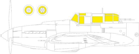 Eduard EX856 1/48 IL-2 mod. 1943 Masks - Hobby City NZ (8966309314797)
