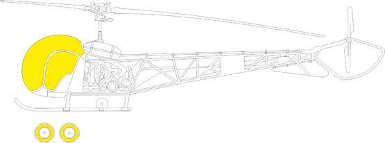 Eduard EX861 1/48 OH-13 (Italeri) TFace Mask Set - Hobby City NZ (8966309413101)