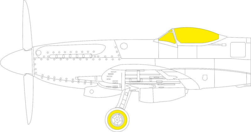 Eduard EX886 1/48 Spitfire F Mk.XVIII TFace Masks - Hobby City NZ (8966309970157)