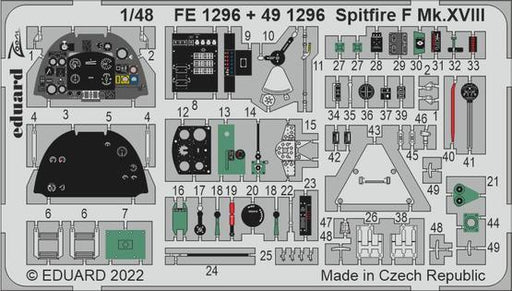 Eduard FE1296 1/48 Spitfire F Mk.XVIII Photo etched parts - Hobby City NZ (8966311346413)