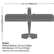Eflite EFL-3352 Timber 1.5m 10th Anniversary Special Edition BNF Basic with AS3X+ and SAFE Select (9250473214189)