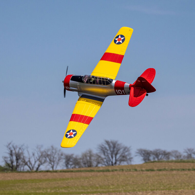 Eflite EFL08750 SNJ-5/AT-6 Texan 1.5m BNF Basic with AS3X+ and SAFE Select - Hobby City NZ