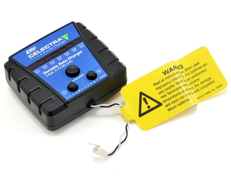E-flite 1006 Celectra Variable Rate DC 1-Cell Li-Po Charger - Hobby City NZ