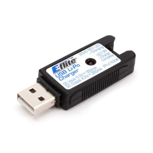 E-Flite EFLC1008 1S USB Li-Po Charger 350ma Nano QX (8531161972973)