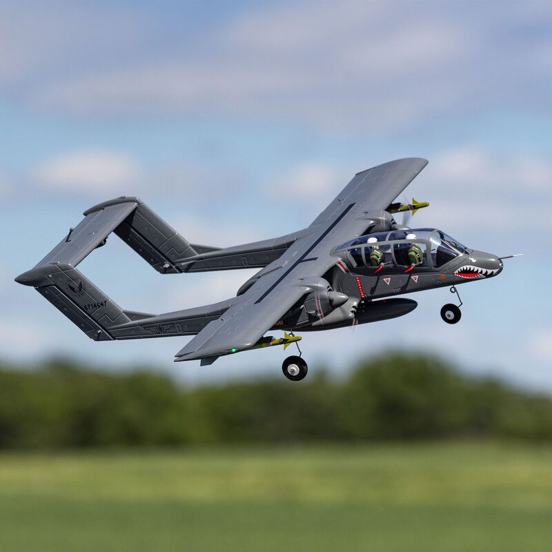 E-flite Micro OV-10 Bronco 645mm BNF Basic with AS3X and SAFE Select - EFLU35050
