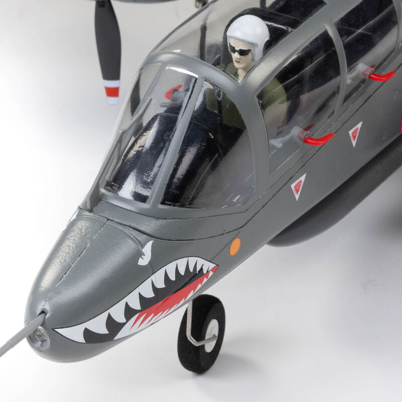 E-flite Micro OV-10 Bronco 645mm BNF Basic with AS3X and SAFE Select - EFLU35050