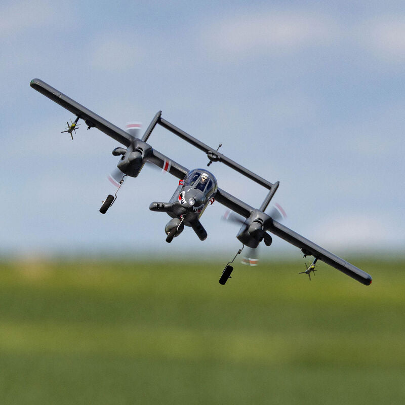 E-flite Micro OV-10 Bronco 645mm BNF Basic with AS3X and SAFE Select - EFLU35050
