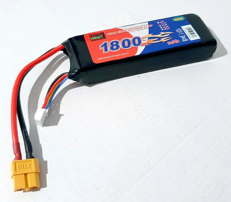 Enrich Power LP3S-1800 Li-Po 11.1v 1800mAh 40C XT60