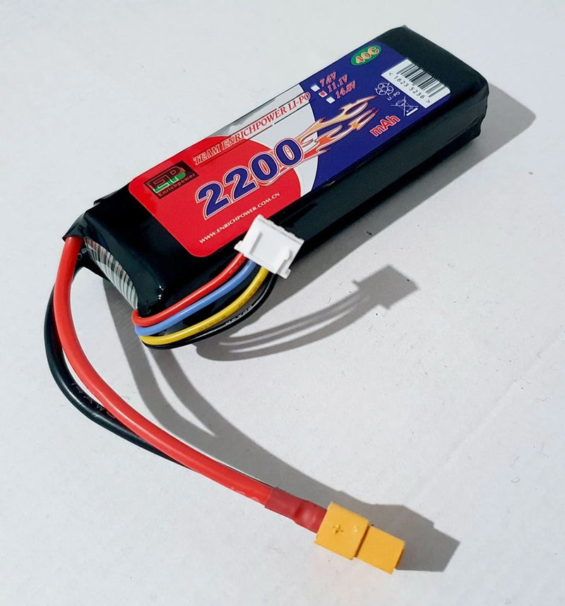 Enrich Power LP3S-2200 Li-Po 11.1v 2200mAh 40C XT60