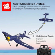 RC Plane - Ready To Fly - USA Marine F4U Corsair 400mm With 4Ch Remote and Gyro - Hobby City NZ (9104516088045)