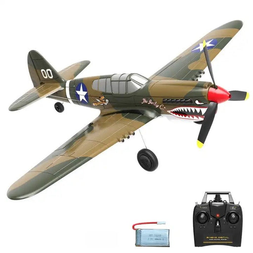 RC Plane - Ready To Fly - WWII P40 400mm With 4Ch Remote and Gyro (8338260885741)