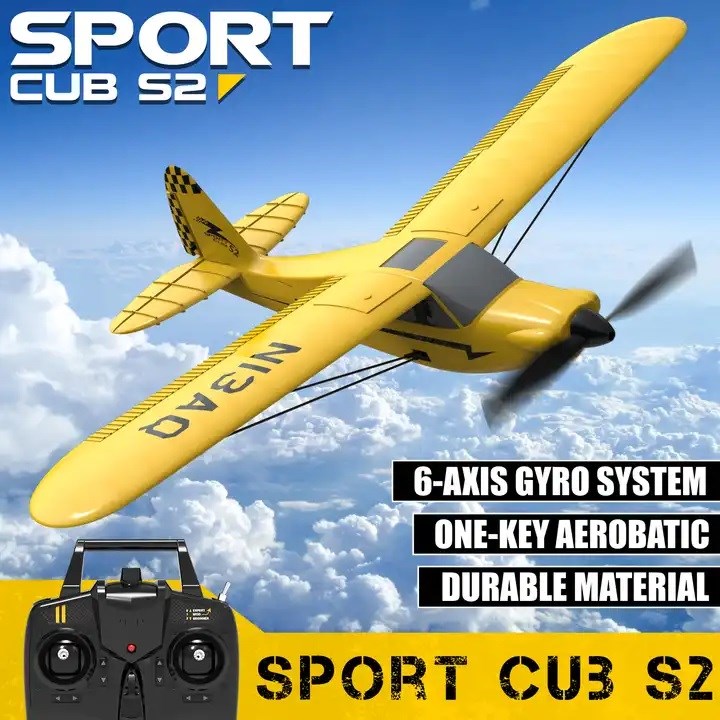 RC Plane - Ready To Fly - Sport Cub 400mm With 3Ch Remote and Gyro - Hobby City NZ (9104516219117)