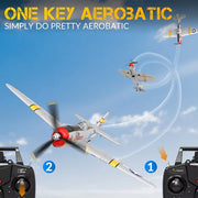 RC Plane - Ready To Fly - P47 Thunderbolt 400mm With 4Ch Remote and Gyro - Hobby City NZ (9104516317421)